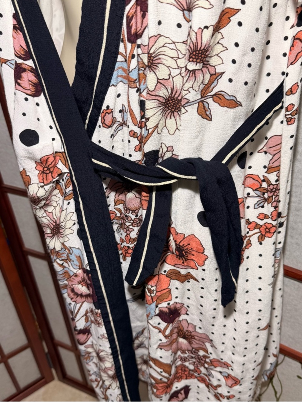 Maeve by Anthropologie Aubrey Floral Wrap Style Women’s Dress Size 14 - Picture 4 of 10